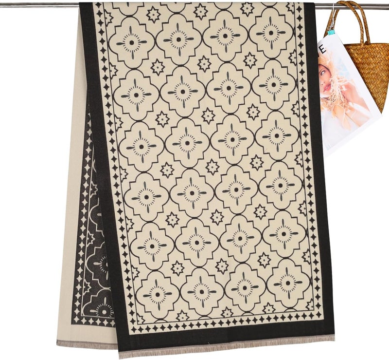 EXTREE Scarfs for Women Pashmina Silky Shawl Wrap for Evening Dressing Blanket Open Front Poncho Cape - Image 4